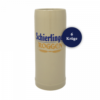 Steinkrug Schierlinger Roggen 0,5l - Karton Krüge 6 Stk.