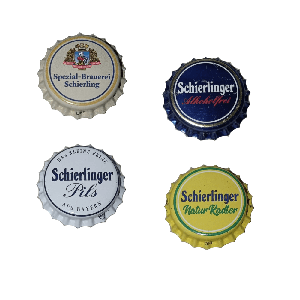 Als erste bayerische Brauerei haben wir uns auf das Brauen von Pils  spezialisiert. - Schierlinger Kronkorken Set